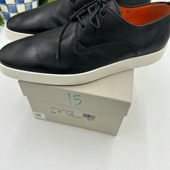 Men’s Santoni leather lace up Oxford’s size 9, made in Italy - Picture 4 of 9